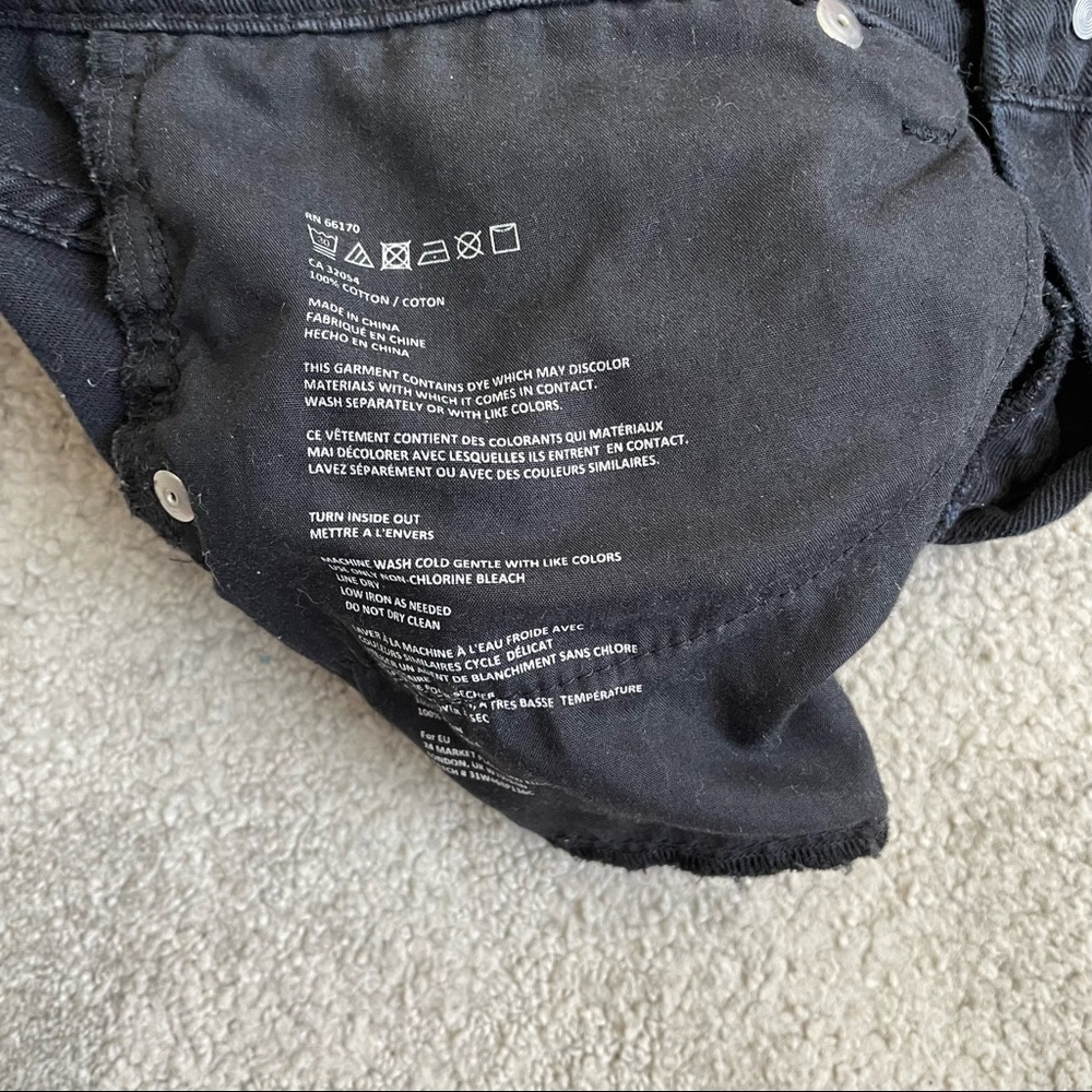 BDG Ombre Freja Mid Rise Vintage Fit Distressed Embroidered Denim Shorts Size 26 - Picture 7 of 8